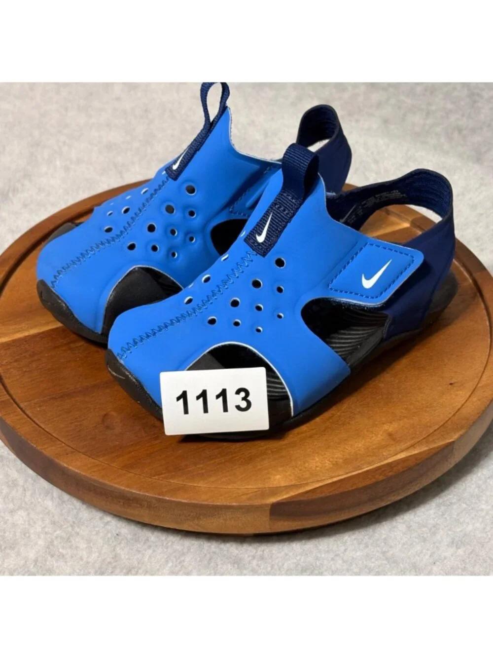 Nike Sandals Size 7 7C Baby Boy Toddler Sunray Protect 2 Blue - Picture 9 of 9